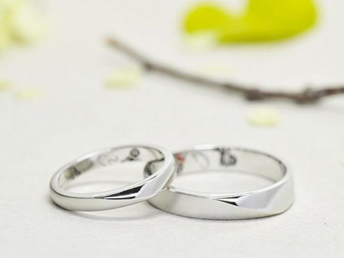 オーダーメイド結婚指輪ｗ1353　おもて面